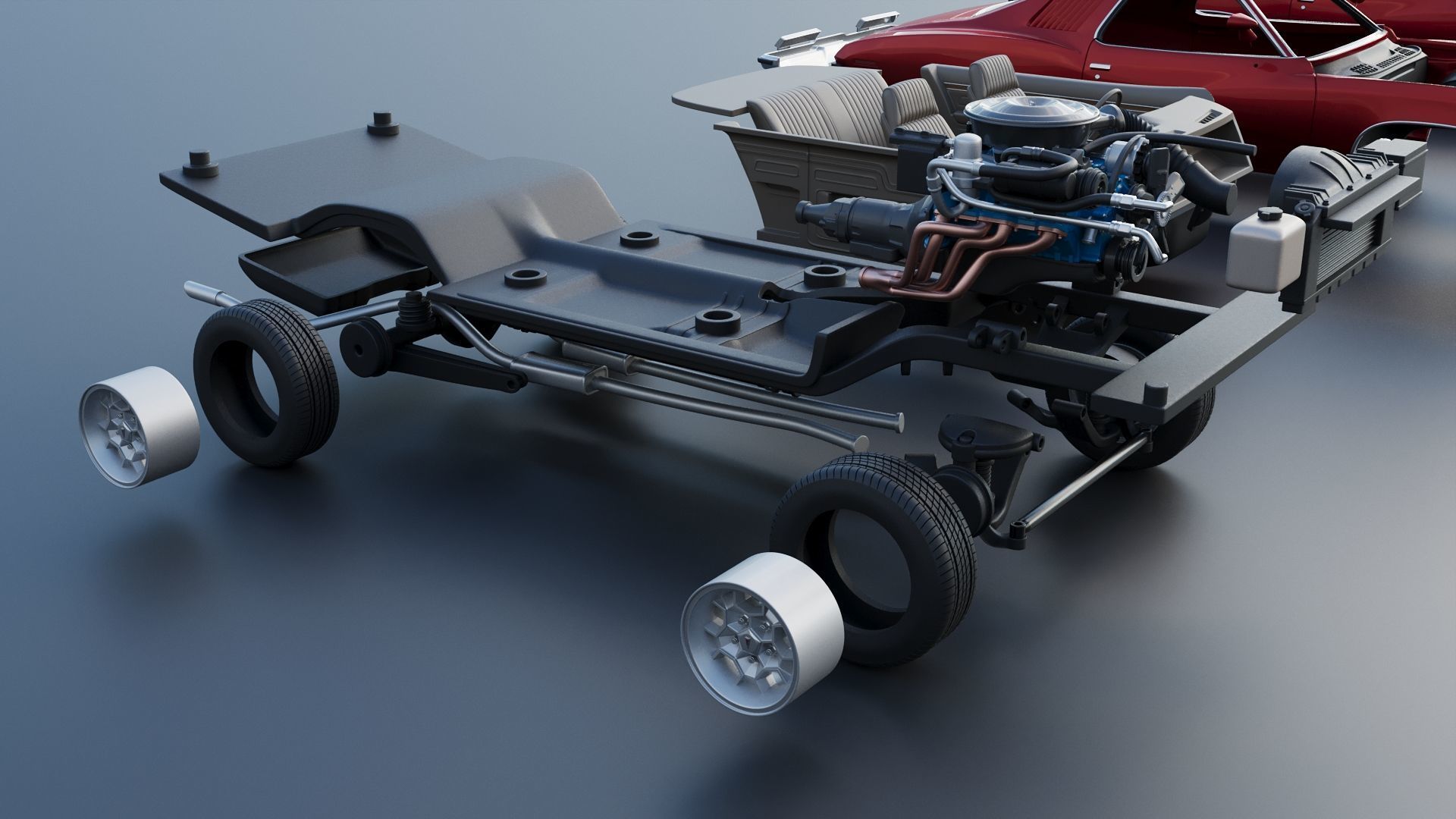 Pontiac GTO 1973 3D print model_28