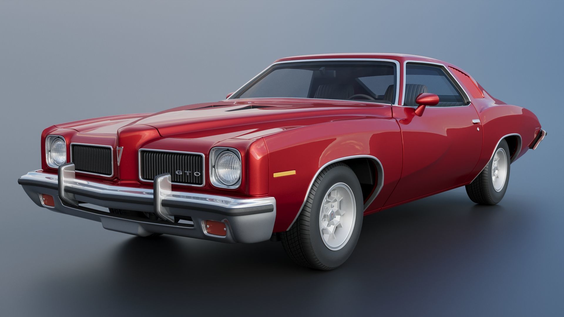 Pontiac GTO 1973 3D print model_2