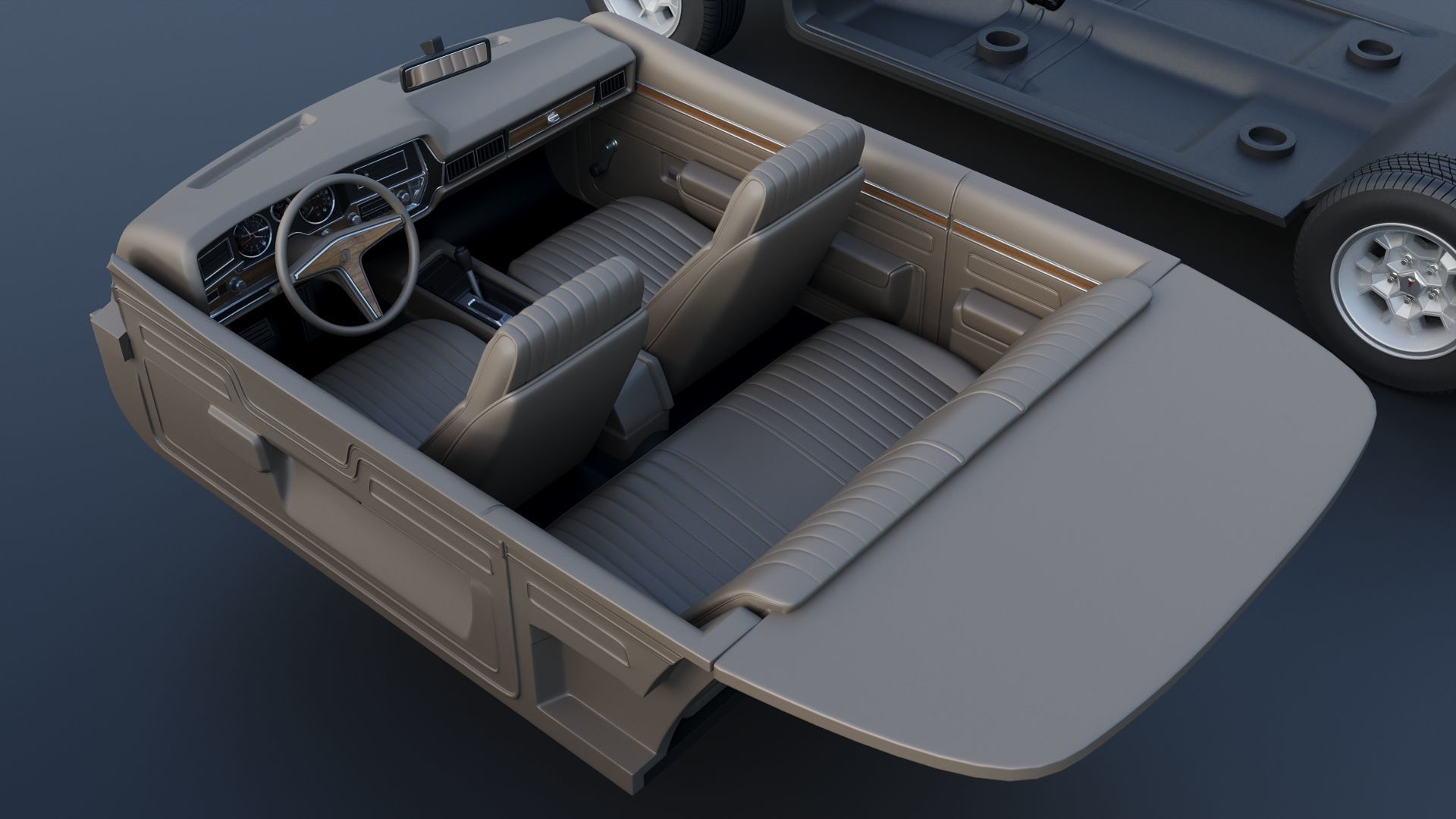 Pontiac GTO 1973 3D print model_25