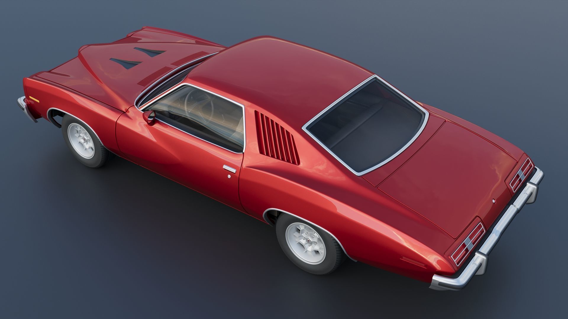 Pontiac GTO 1973 3D print model_4