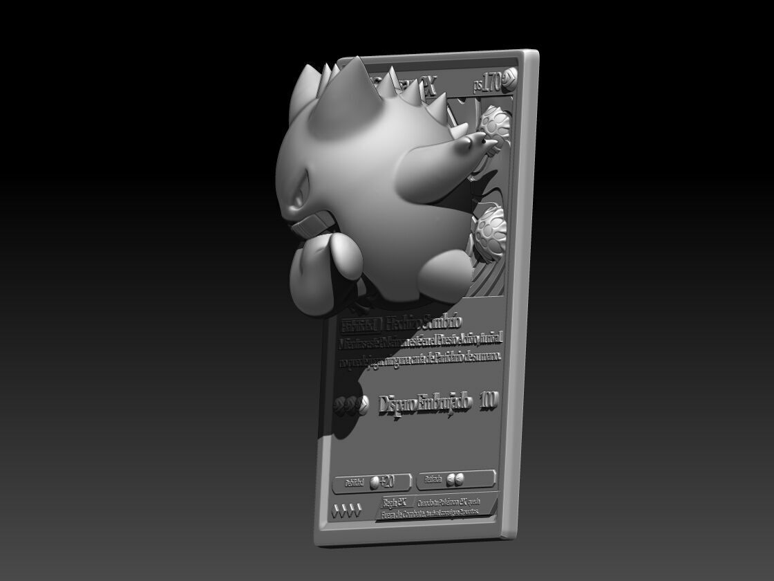Gengar tcg 3D print model_2