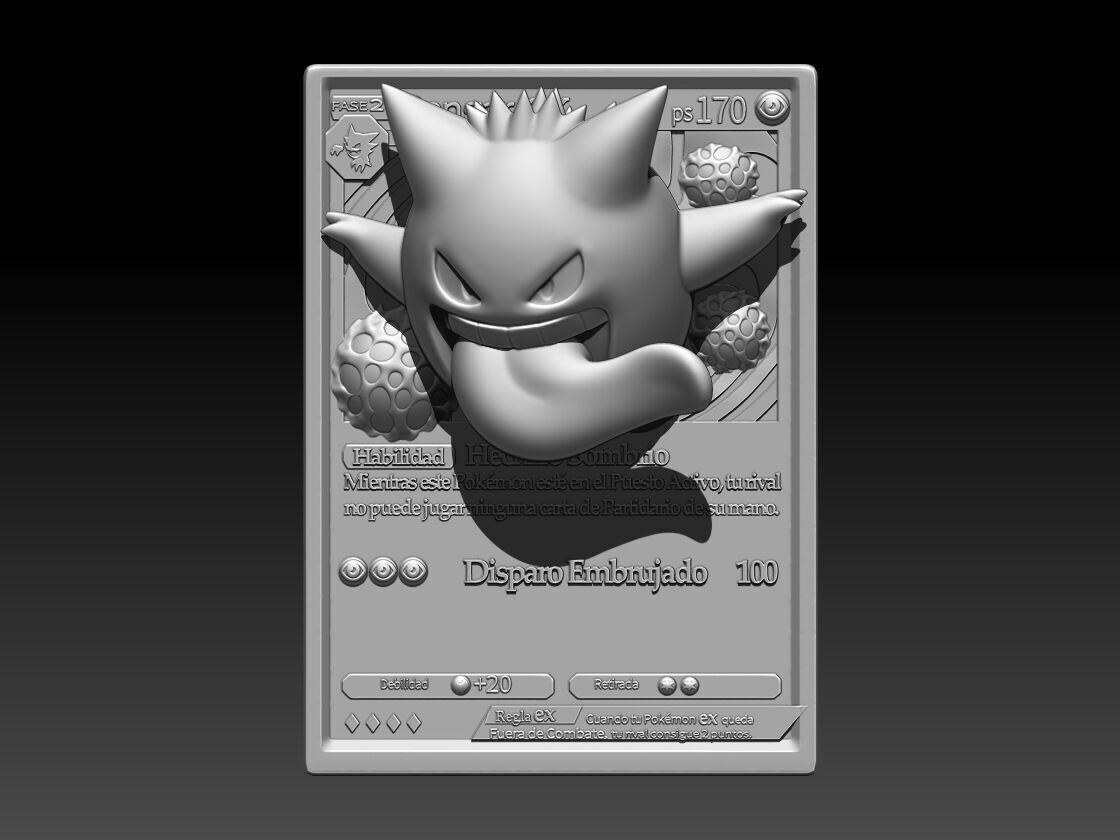 Gengar tcg 3D print model_1