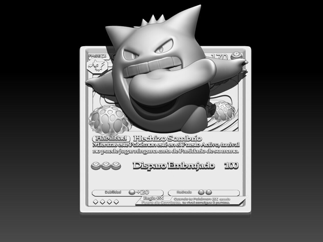 Gengar tcg 3D print model_9