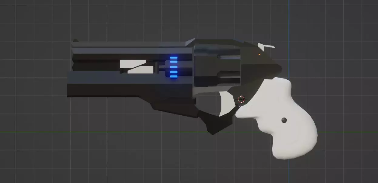 Sci-Fi Revolver 3D model_0