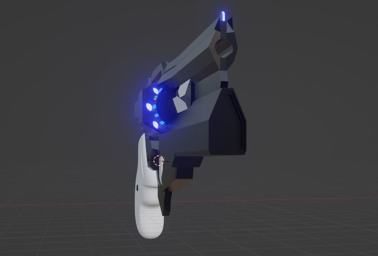 Sci-Fi Revolver 3D model_1