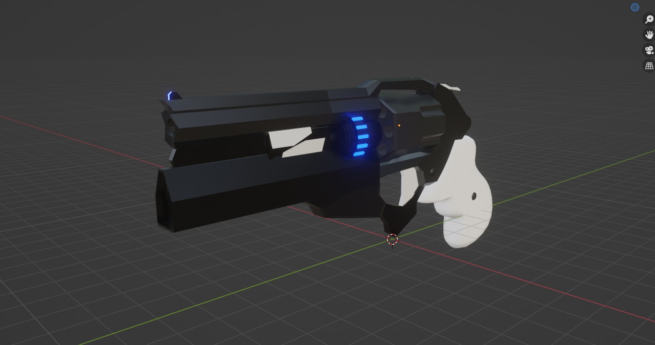 Sci-Fi Revolver 3D model_3