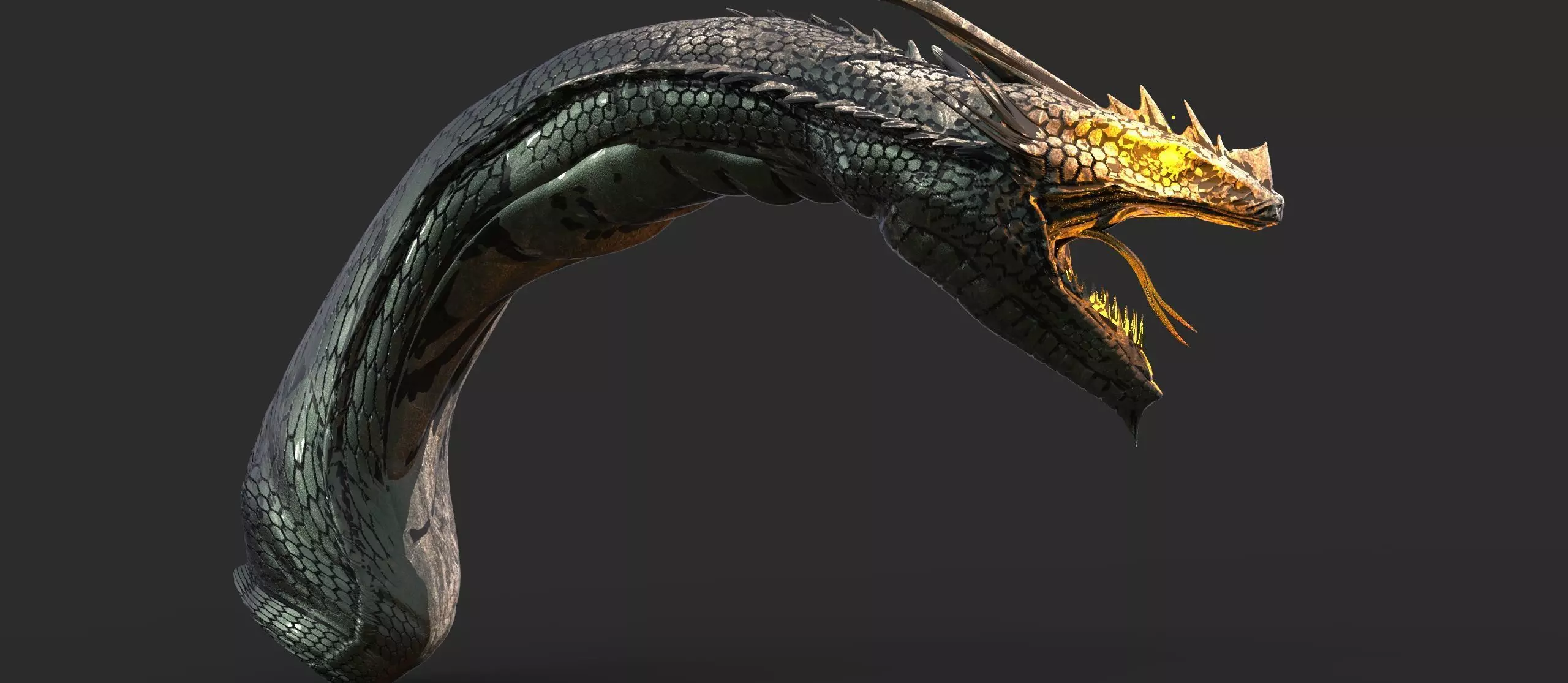 Transcendent Snake 3D model_0