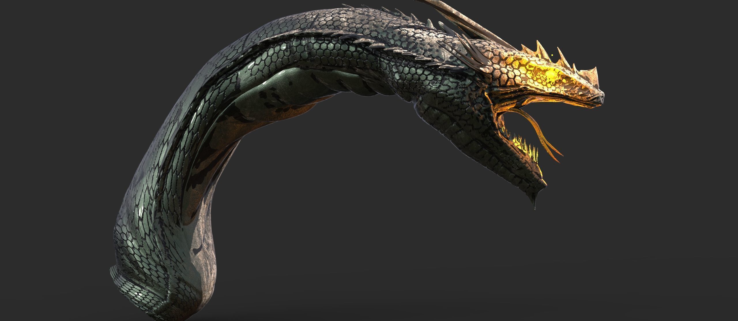 Transcendent Snake 3D model_1