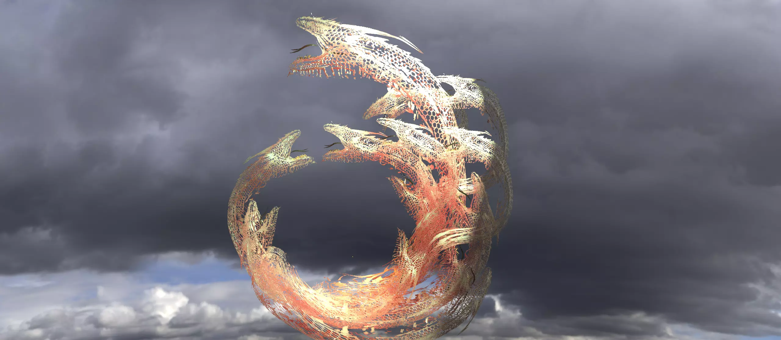 Serpents Hive sculpture skin 3D model
