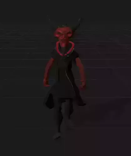 Low-poly Demon Character Model Perfect for Games and Animation Low-poly 3D model