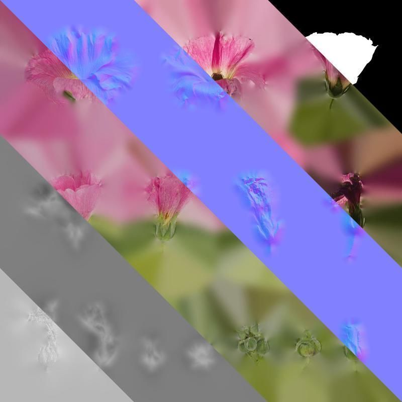 Anydrafts Alcea rosea Flower 14 Texture_8