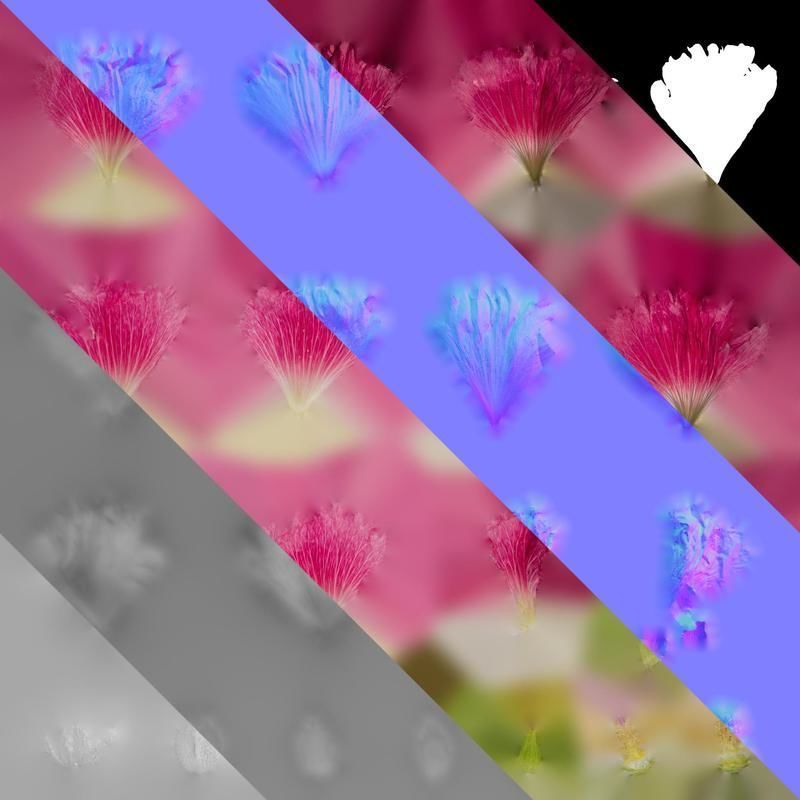 Anydrafts Alcea rosea Flower 15 Texture_8