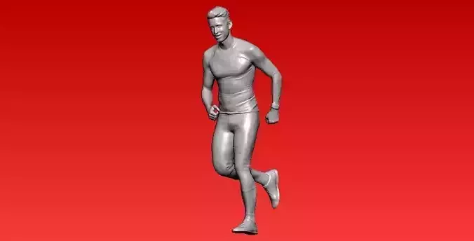 Boy jogging - Sports model - 3D print