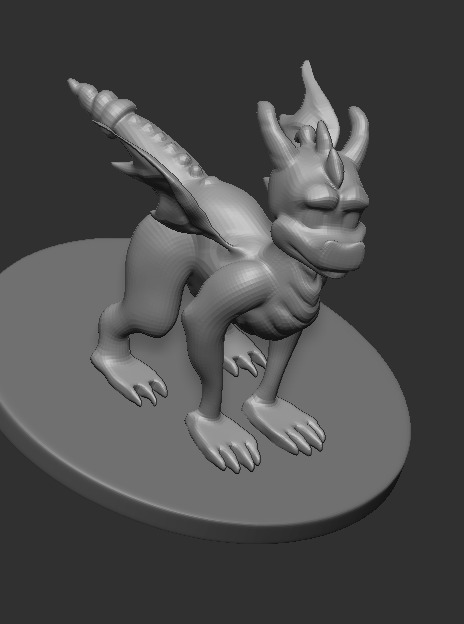 Cartoon Dragon 3D print model_2