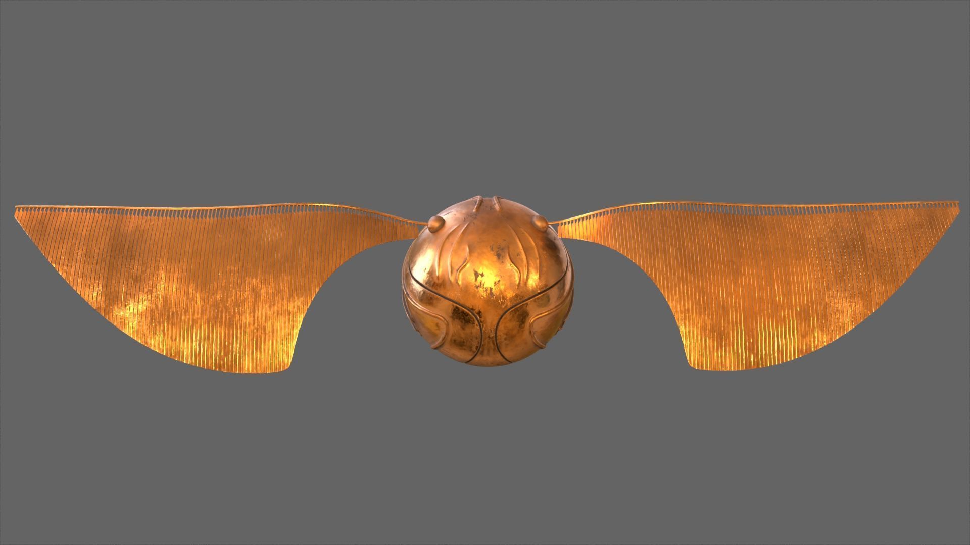 Golden Snitch - Harry Potter 3D model 3D model_3