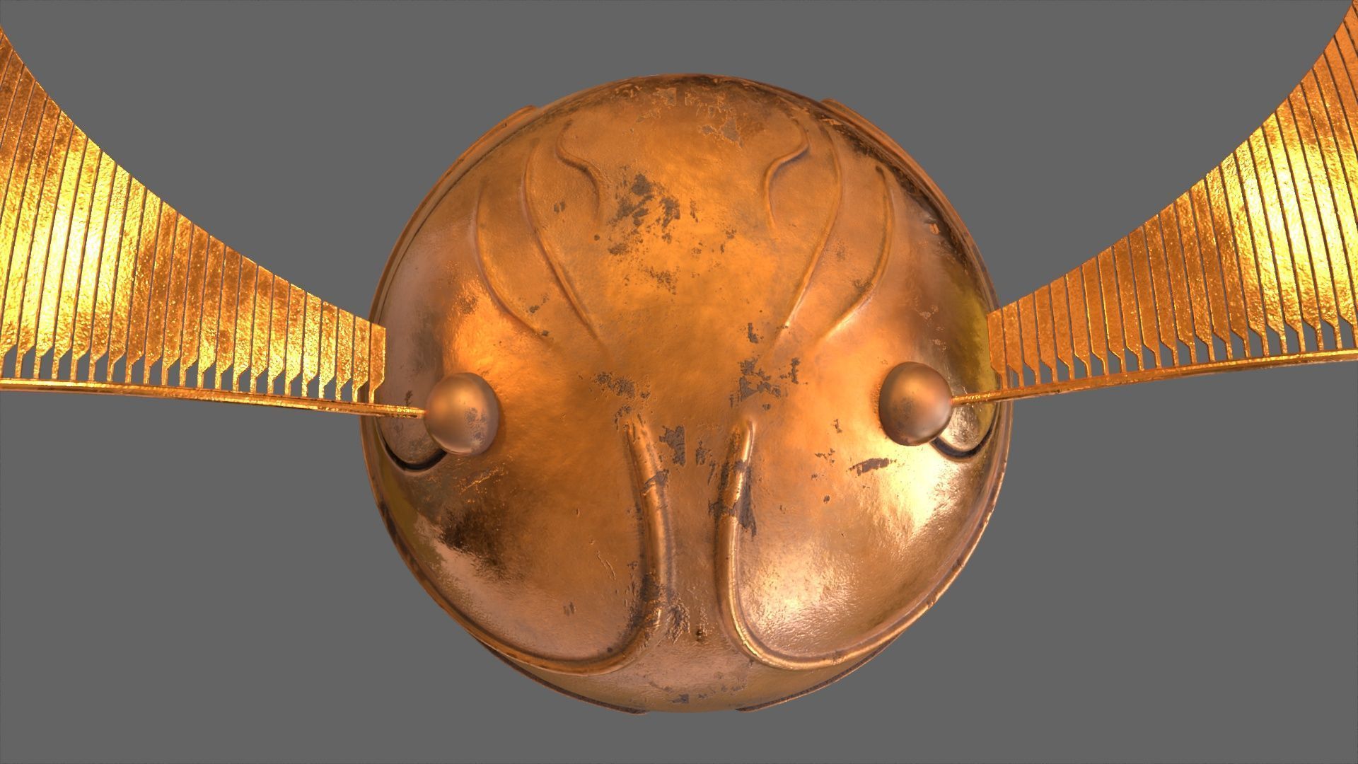 Golden Snitch - Harry Potter 3D model 3D model_6