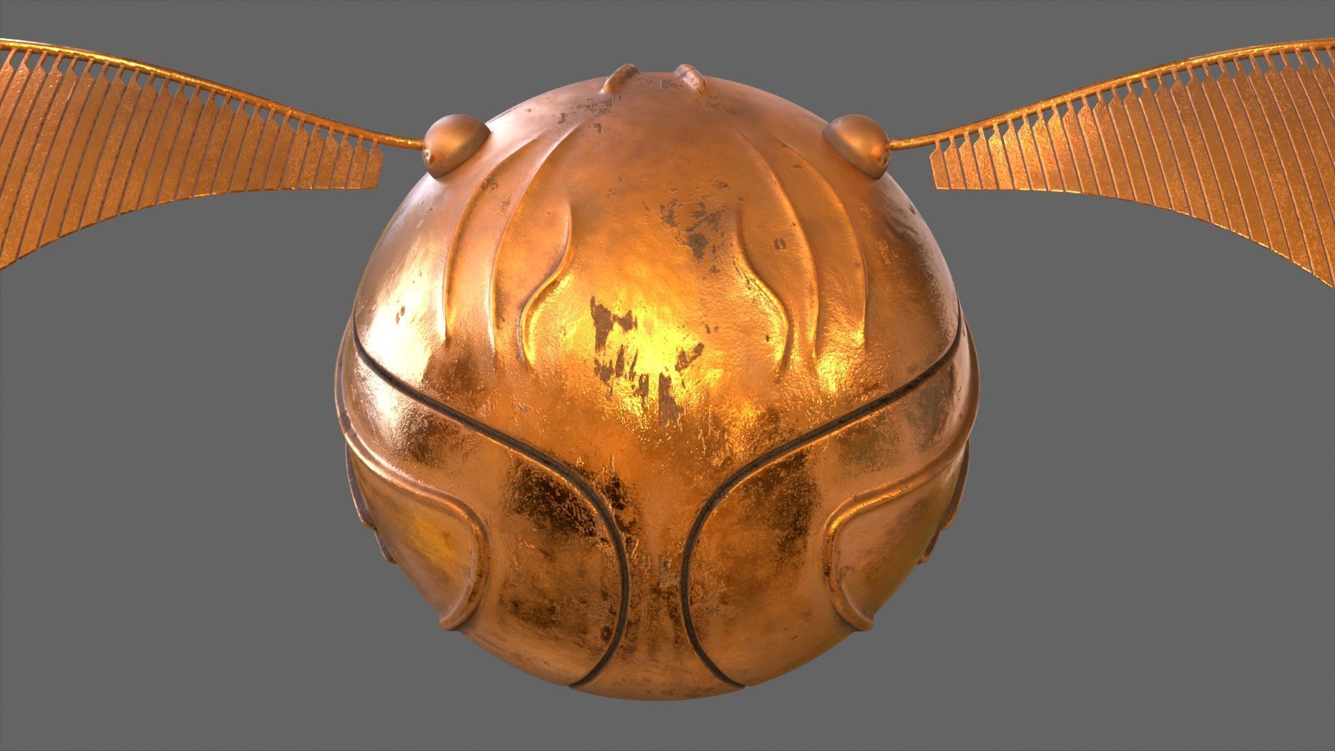 Golden Snitch - Harry Potter 3D model 3D model_7