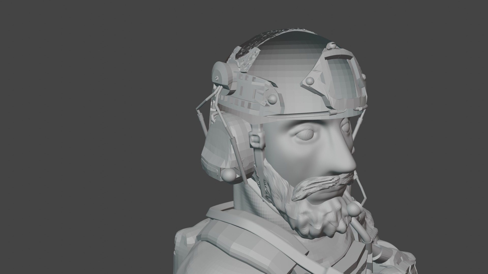Soldier Bust 3D print model_8