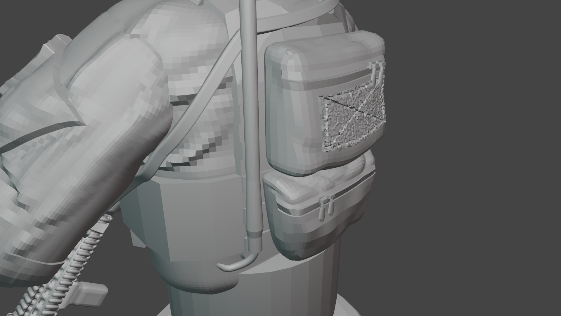 Soldier Bust 3D print model_6