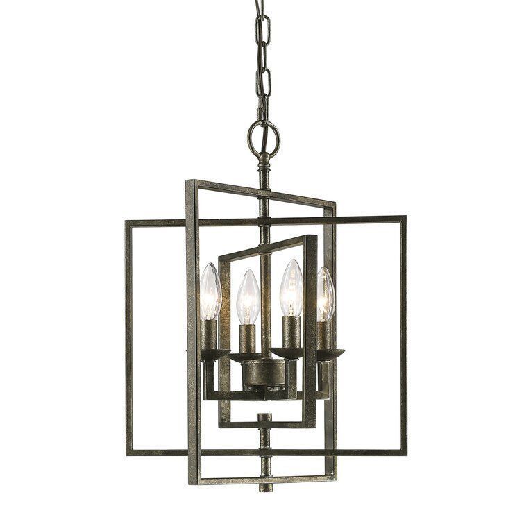 Zoe Light Geometric Chandelier 3D model_2