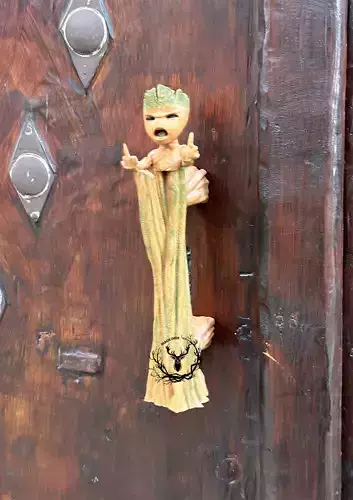 Embrace the Power of Groot 3D Printable Door Handle STL Design