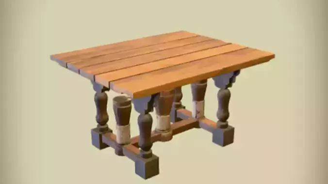 rustic wooden table