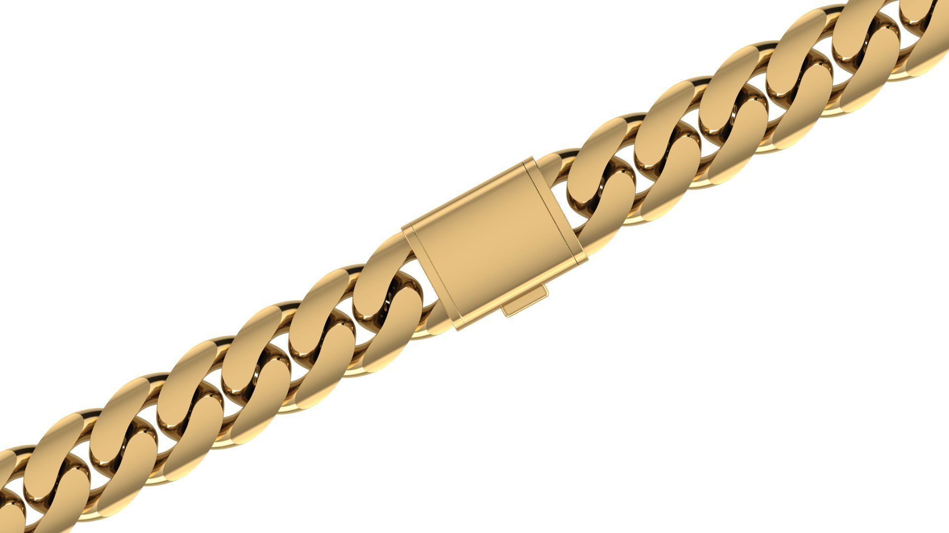 13 MM CUBAN LINK CHAIN FOR BRACELET OR NECKLACE 3D print model_8