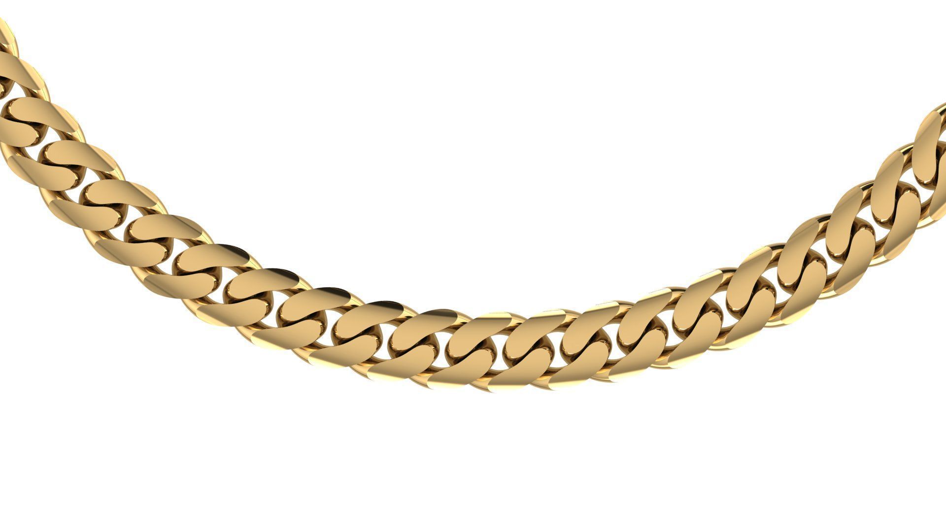 13 MM CUBAN LINK CHAIN FOR BRACELET OR NECKLACE 3D print model_7