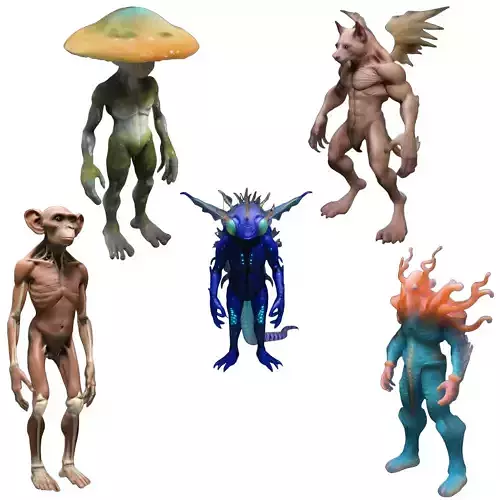 Primordial Guardians Collection 3D print model