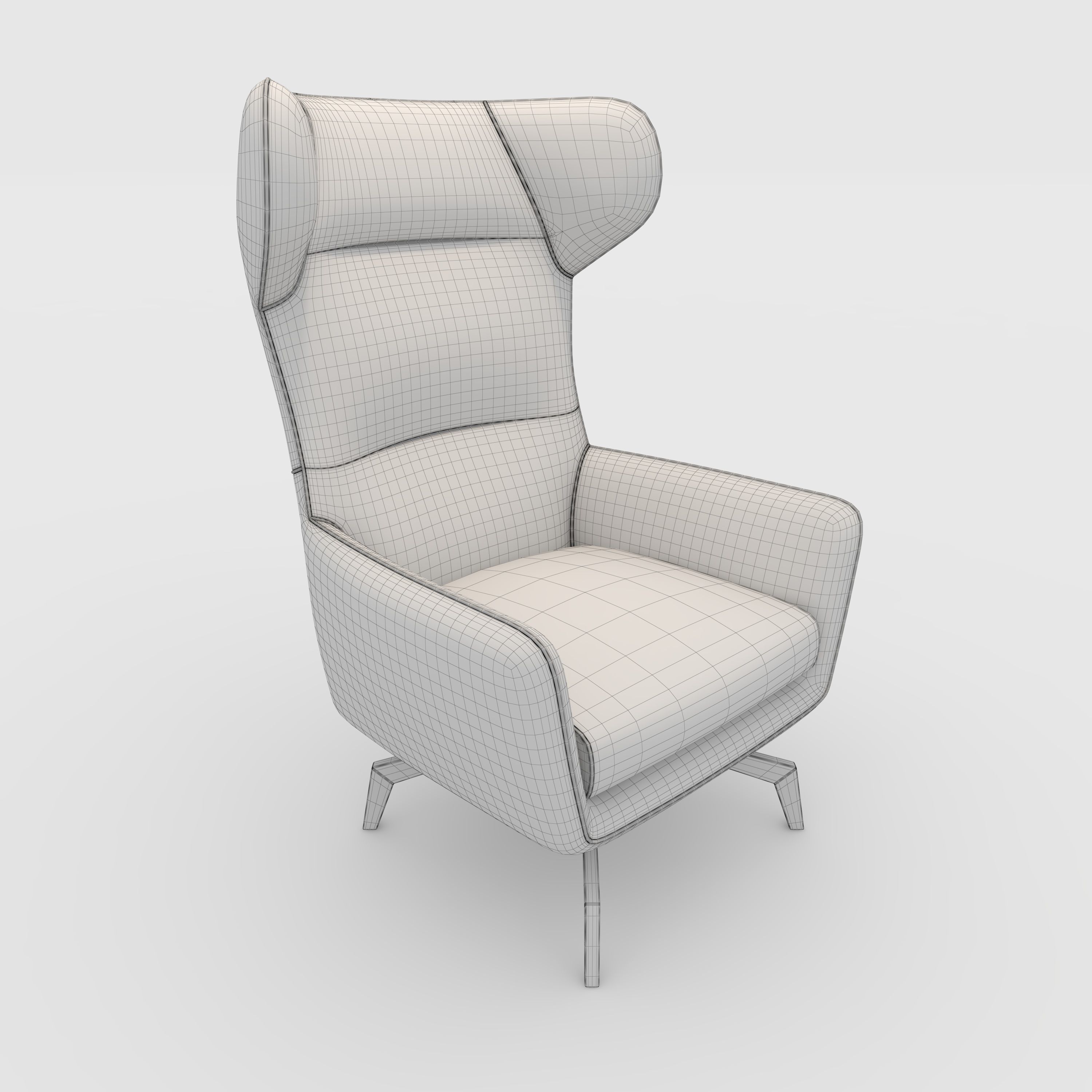 Armchair 37 3D model_1