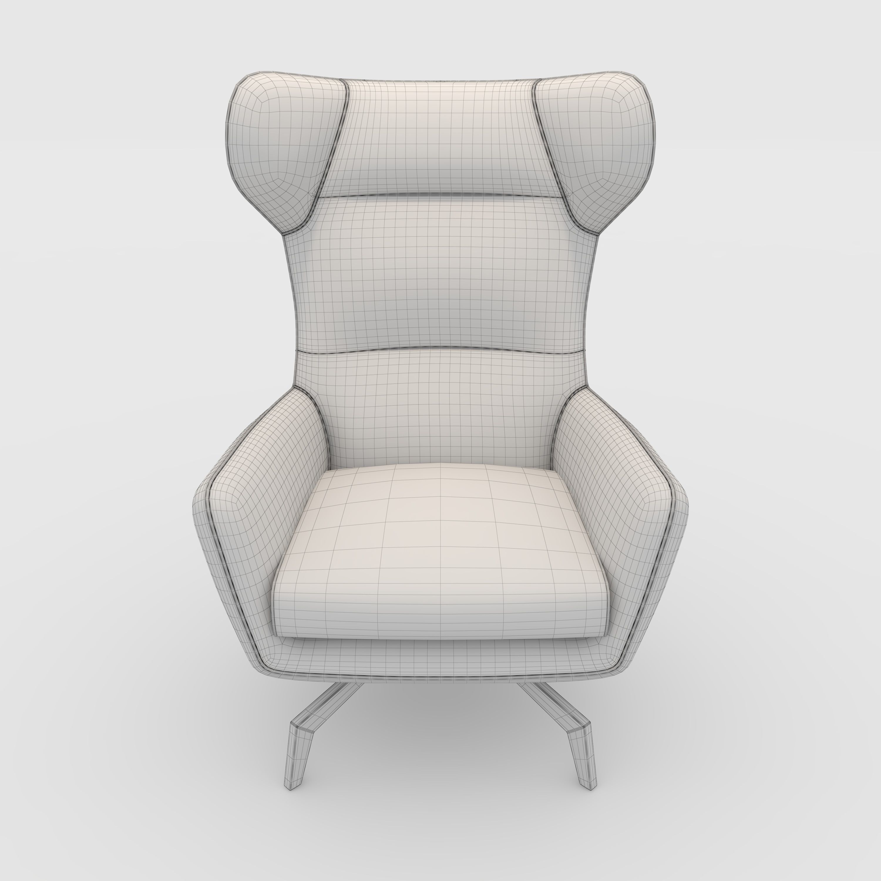 Armchair 37 3D model_3