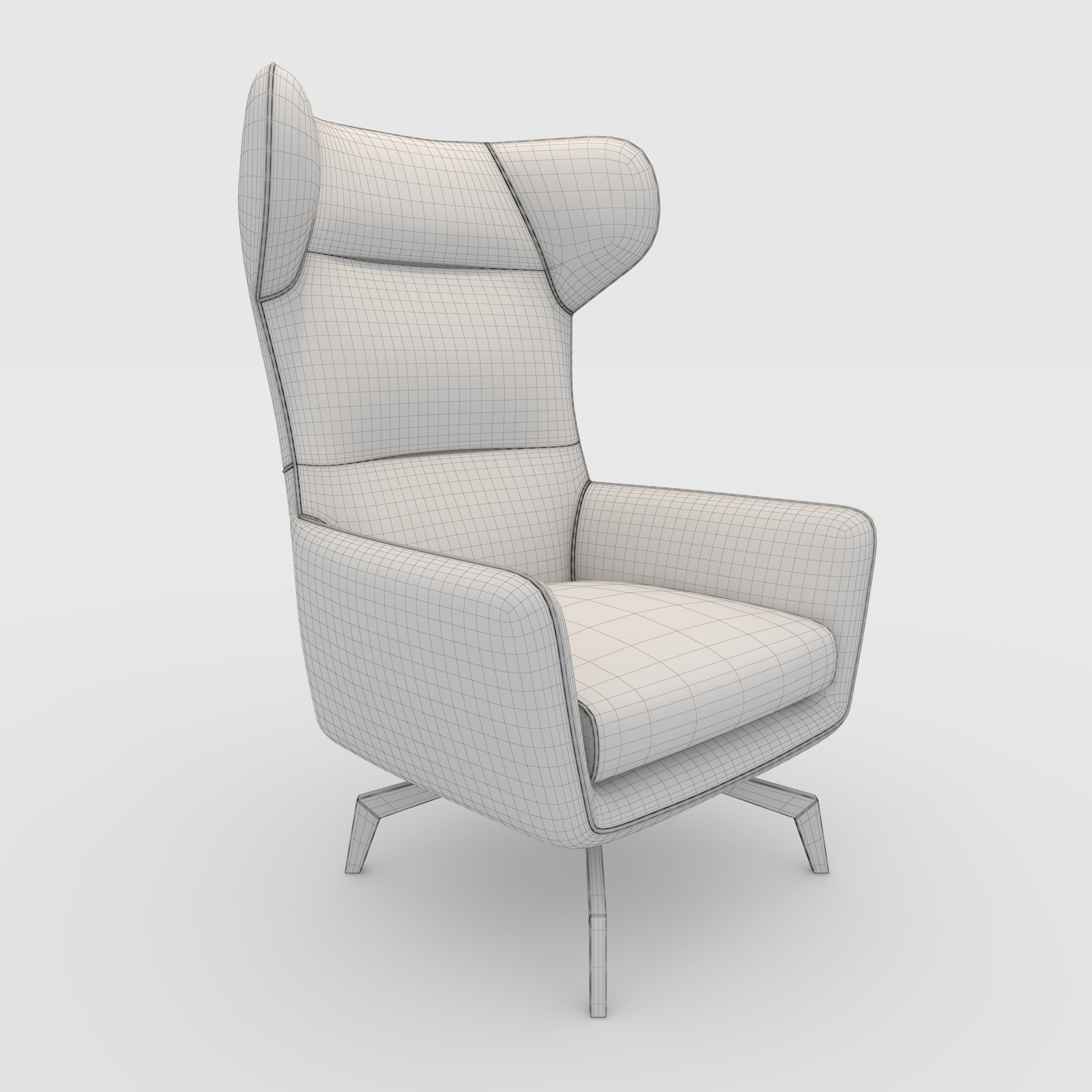 Armchair 37 3D model_9