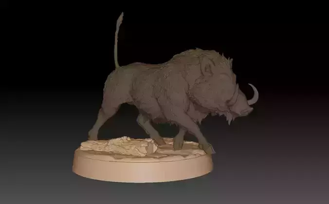 Wild Boar 3D print 3D print model