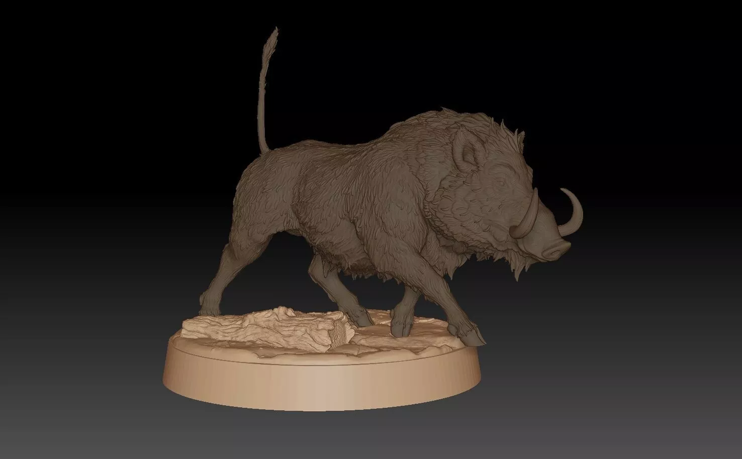 Wild Boar 3D print 3D print model