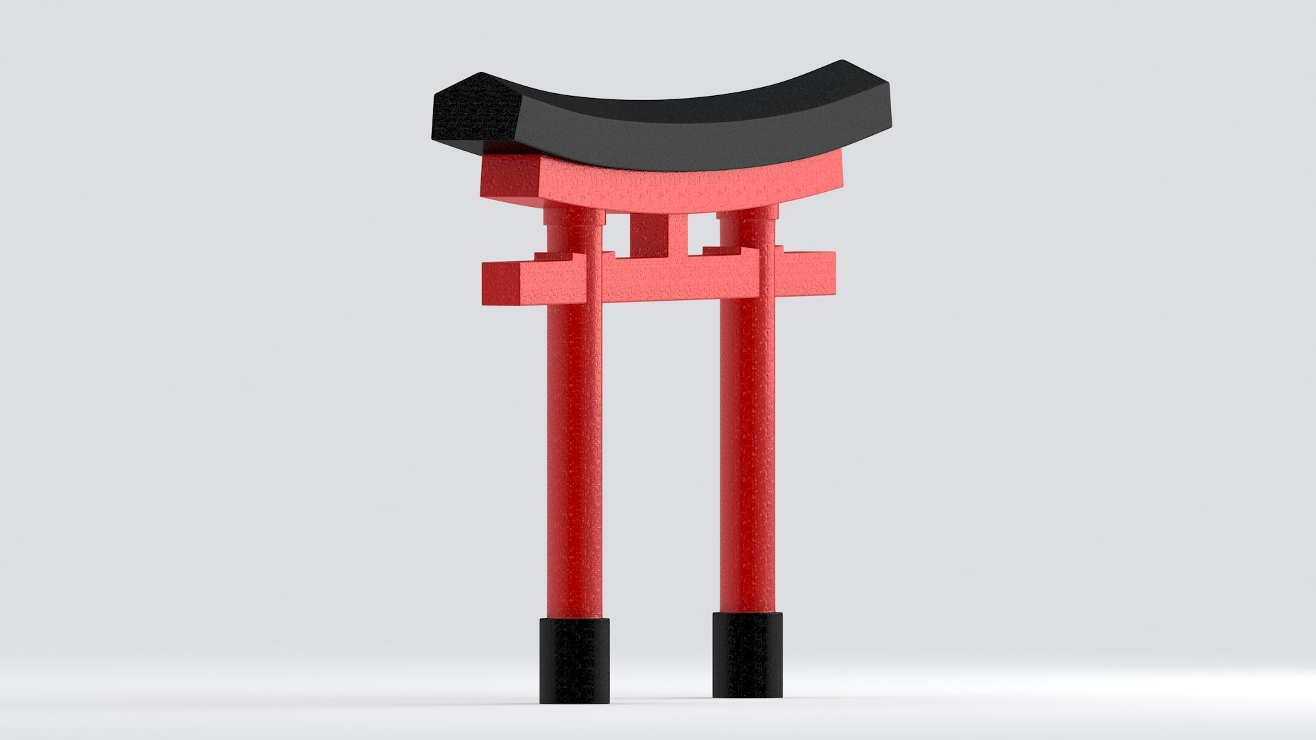 Torii Gate 3D model_5