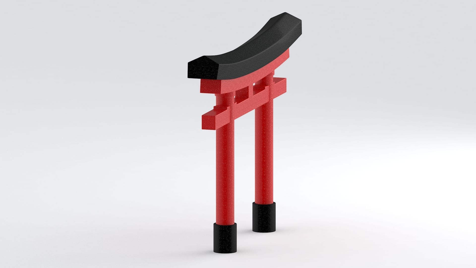 Torii Gate 3D model_4