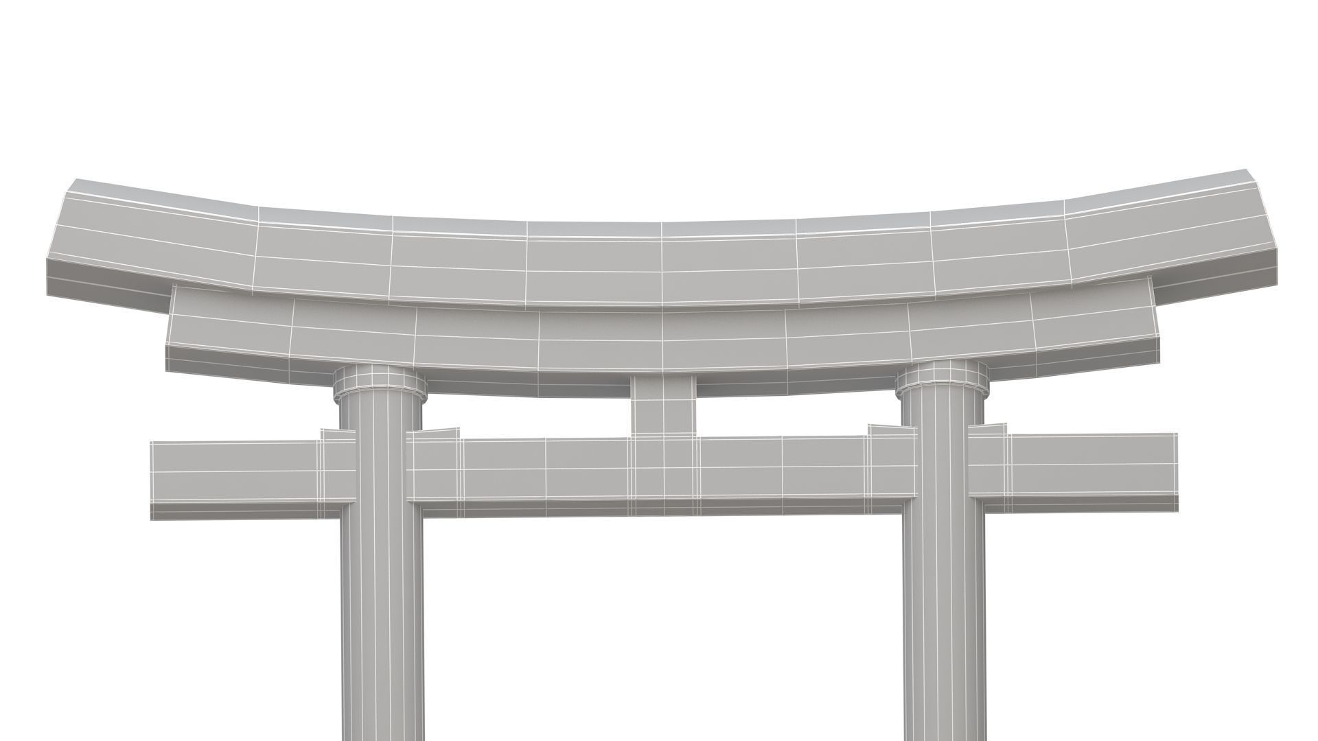 Torii Gate 3D model_10