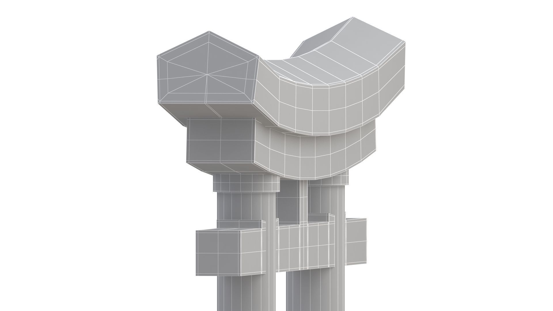 Torii Gate 3D model_11