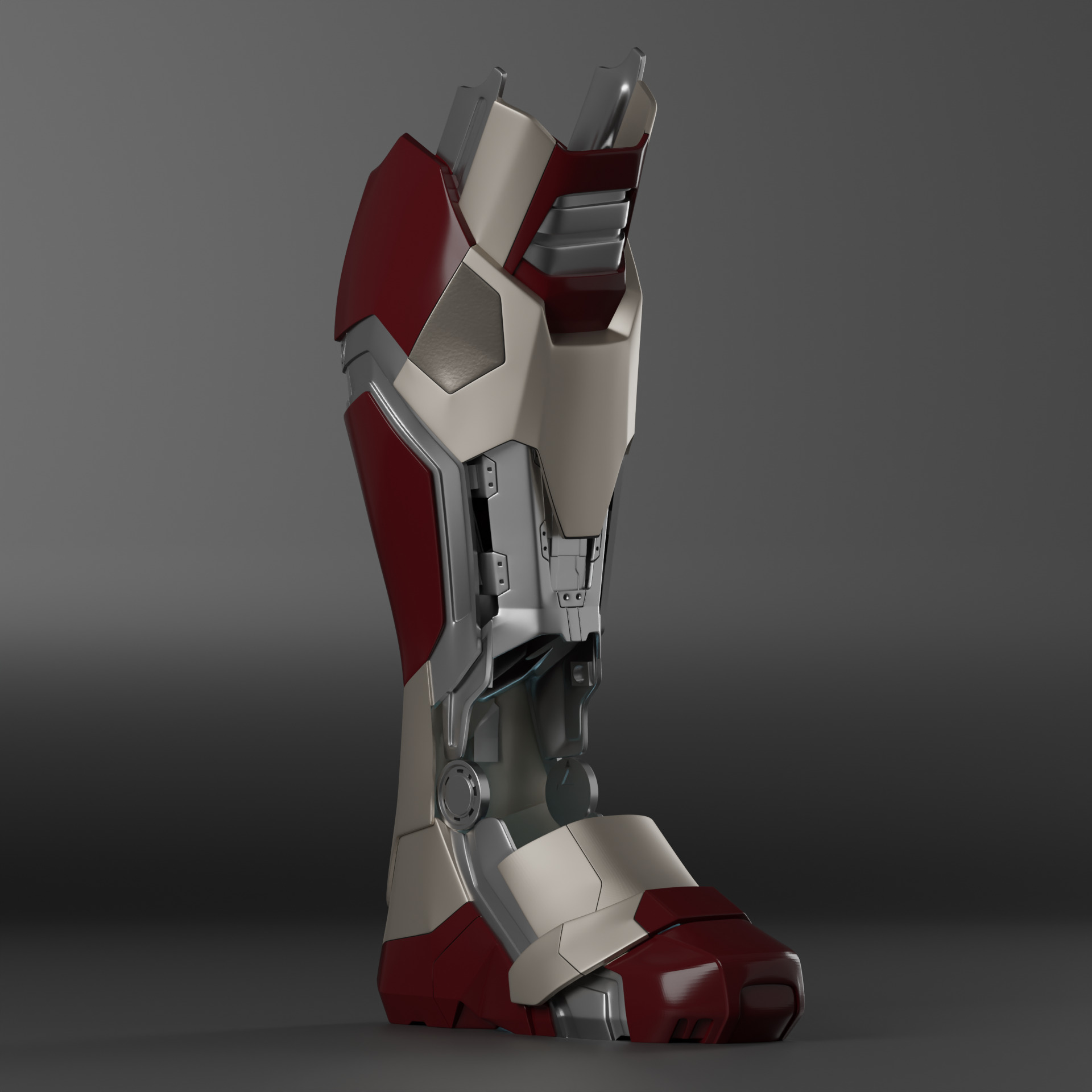 Iron Man Motorized MK 42 and 43 3D Printable Boot 3D print model_6