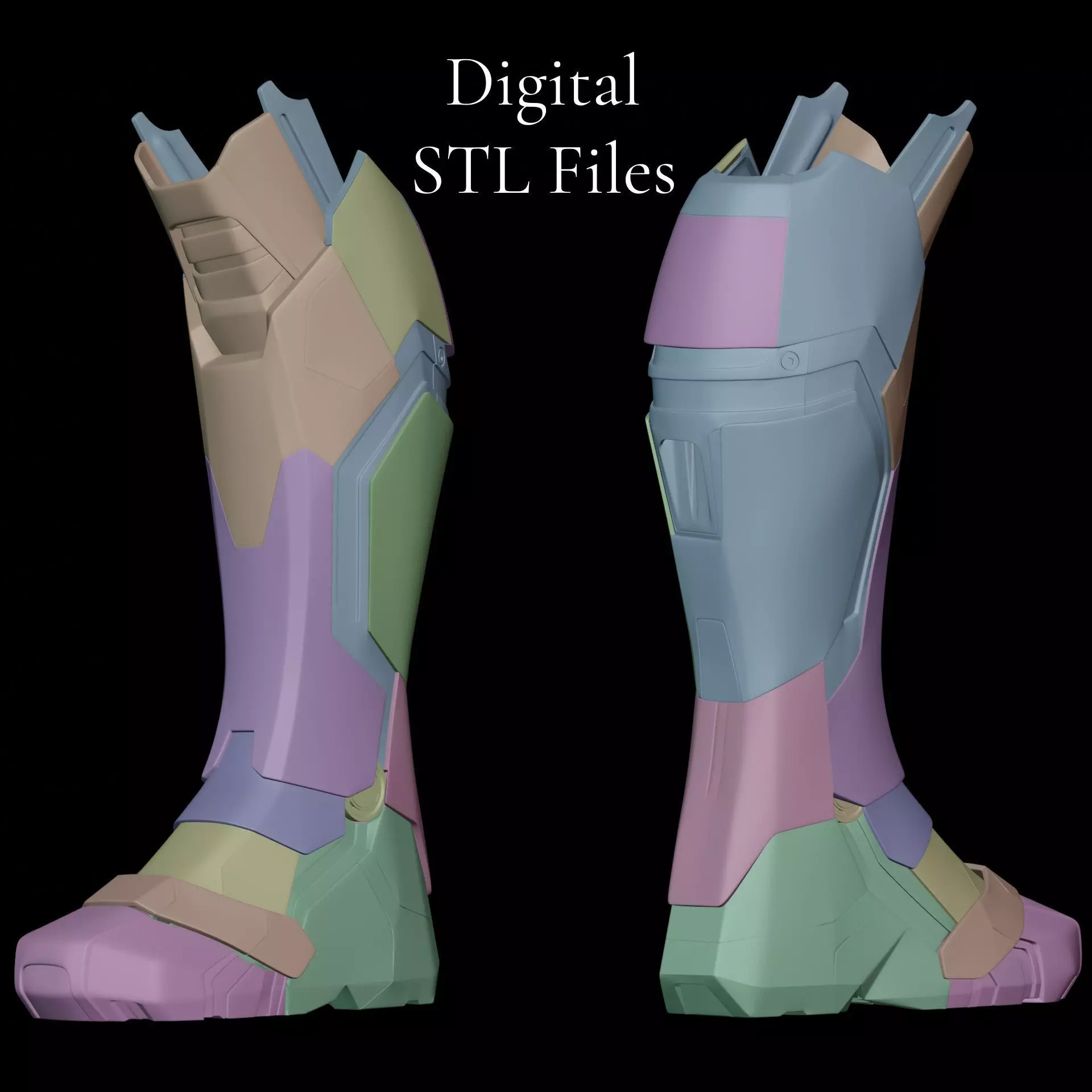 Iron Man Motorized MK 42 and 43 3D Printable Boot 3D print model_0