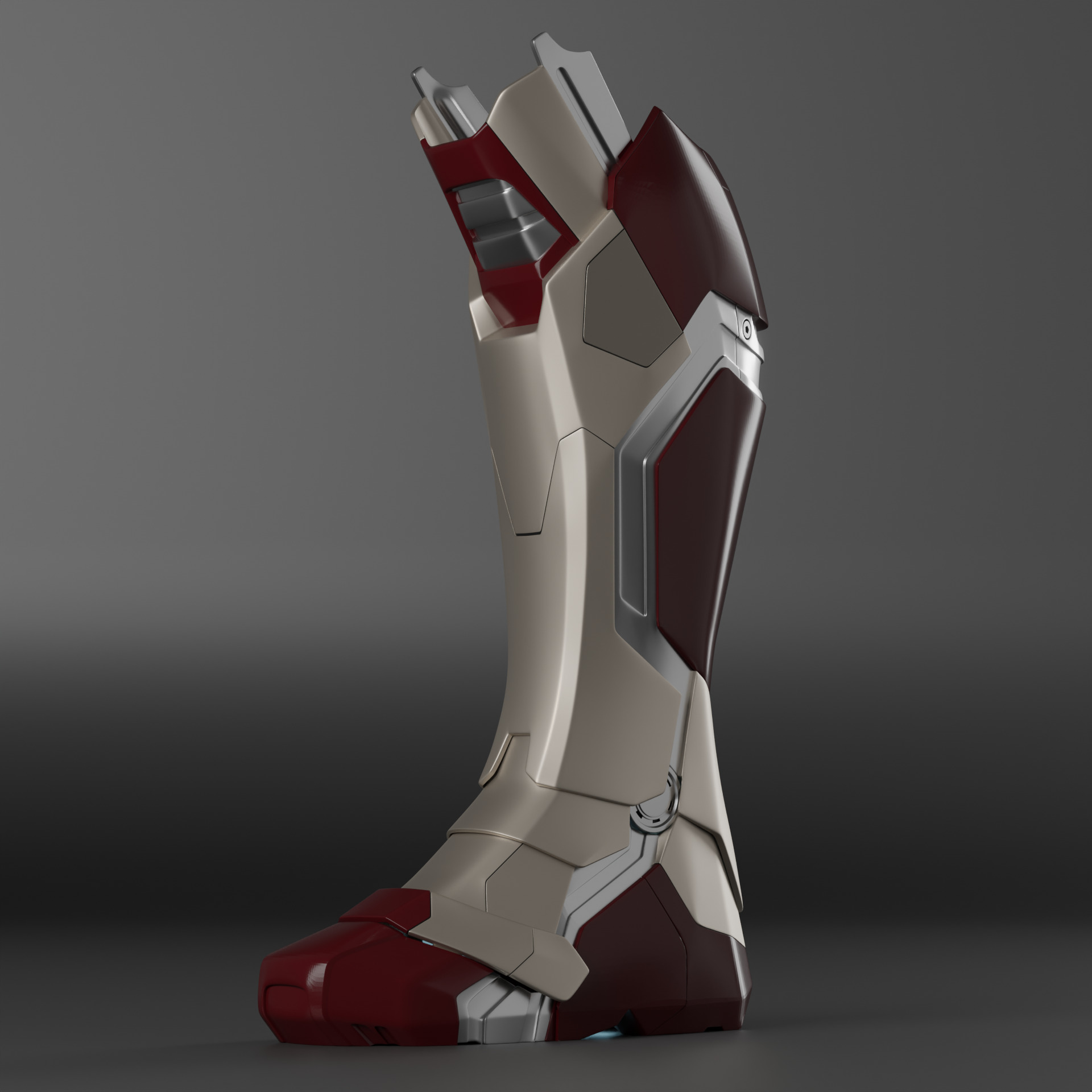 Iron Man Motorized MK 42 and 43 3D Printable Boot 3D print model_2