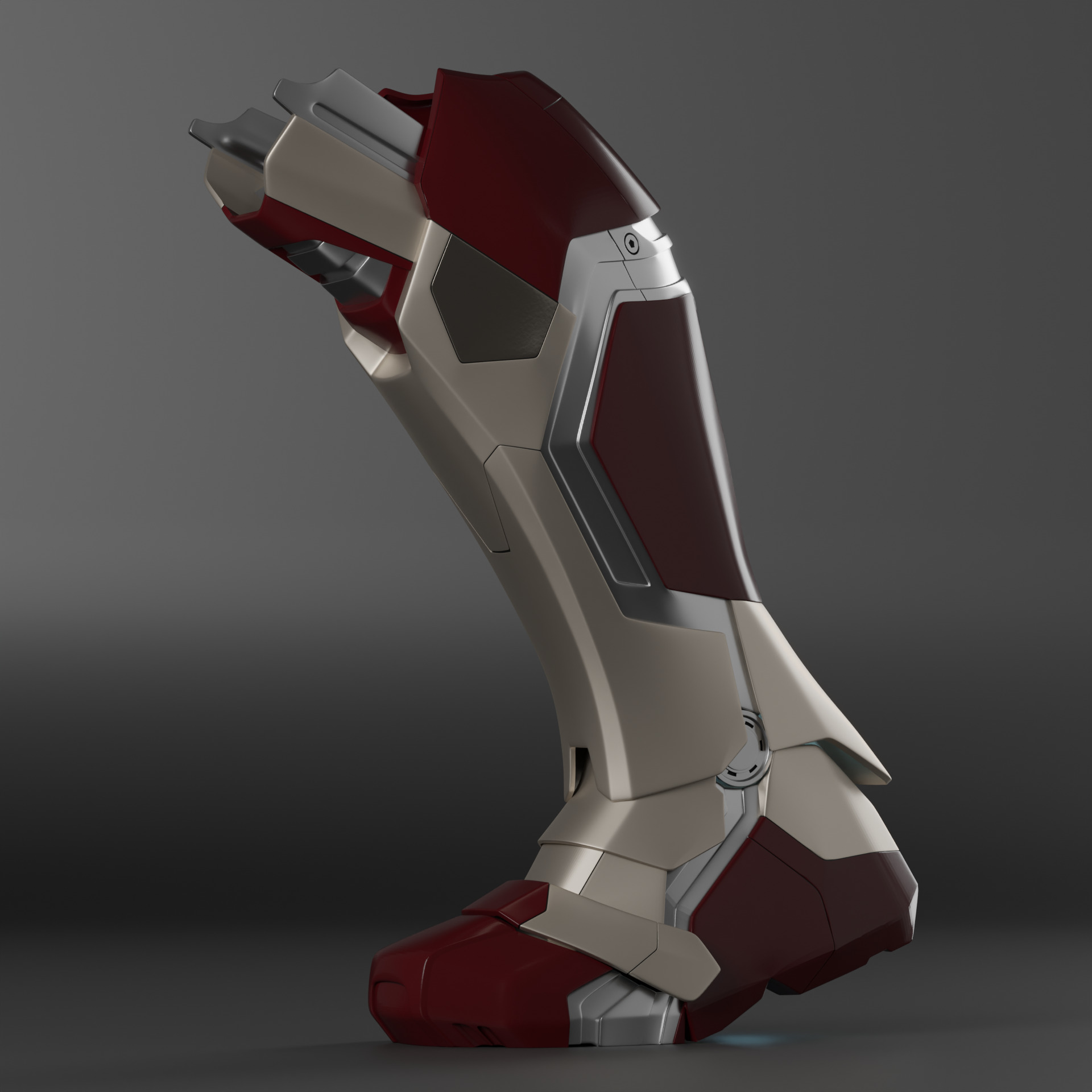 Iron Man Motorized MK 42 and 43 3D Printable Boot 3D print model_7
