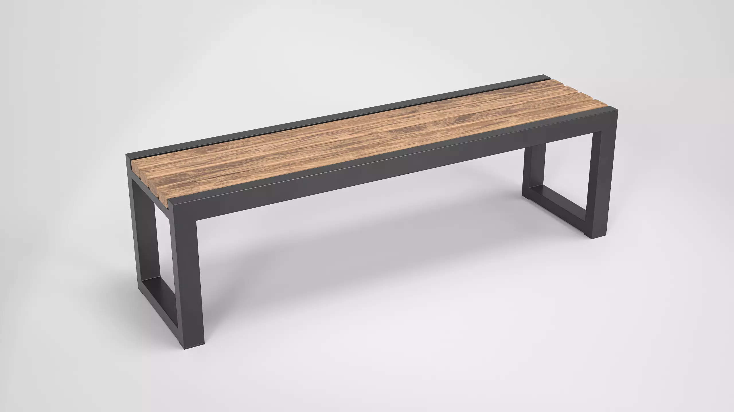 Street Bench 01 Free low-poly 3D model