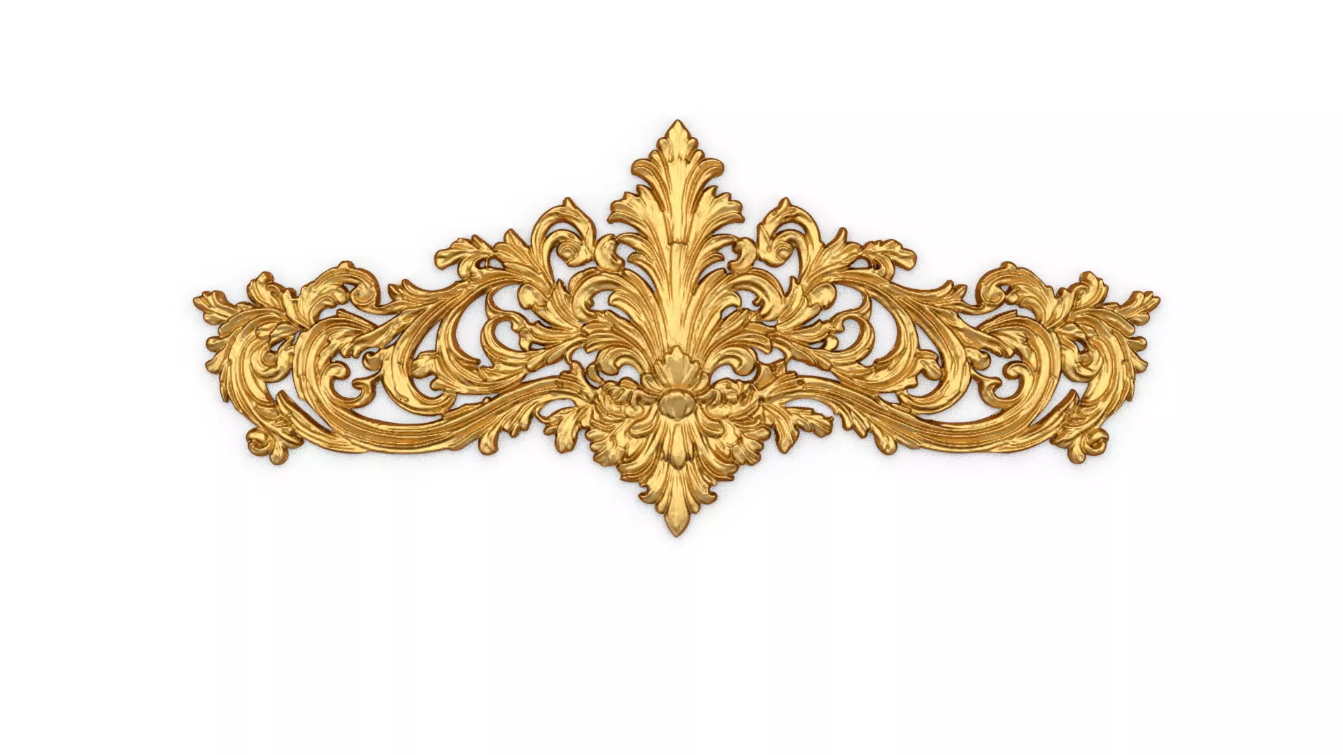 Classic decor ornament carved 48 3D model_0