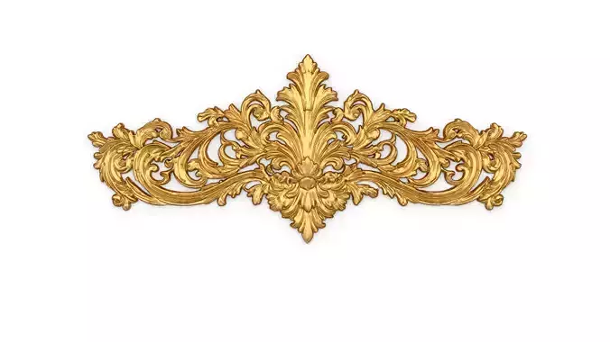 Classic decor ornament carved 48 3D model