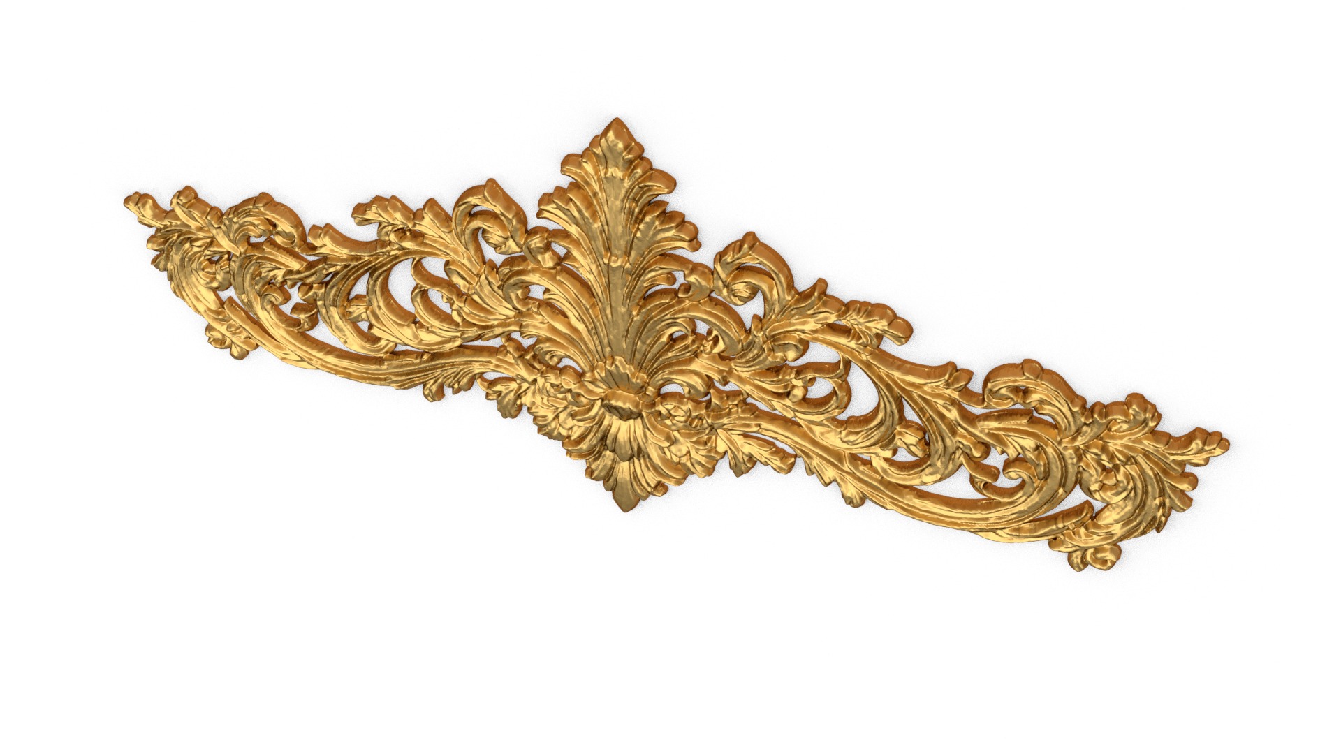 Classic decor ornament carved 48 3D model_3