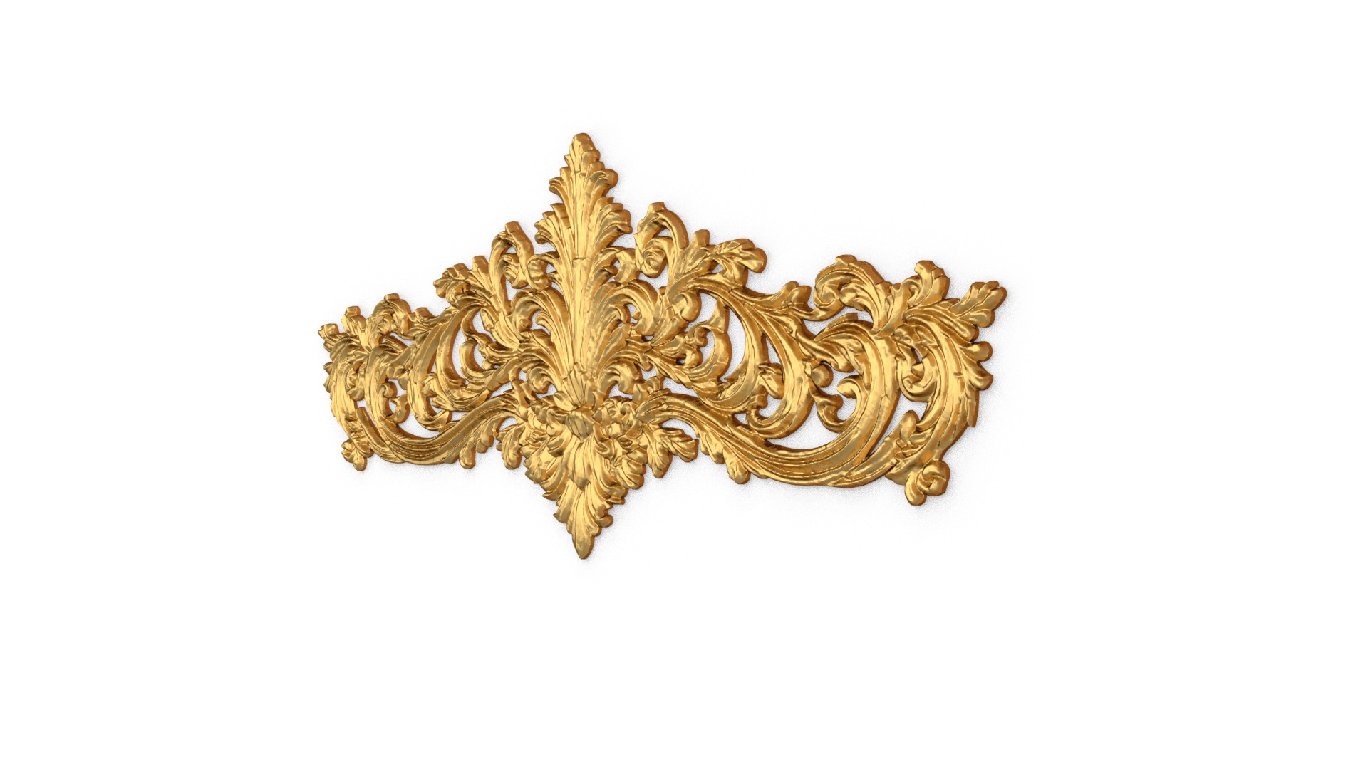 Classic decor ornament carved 48 3D model_1