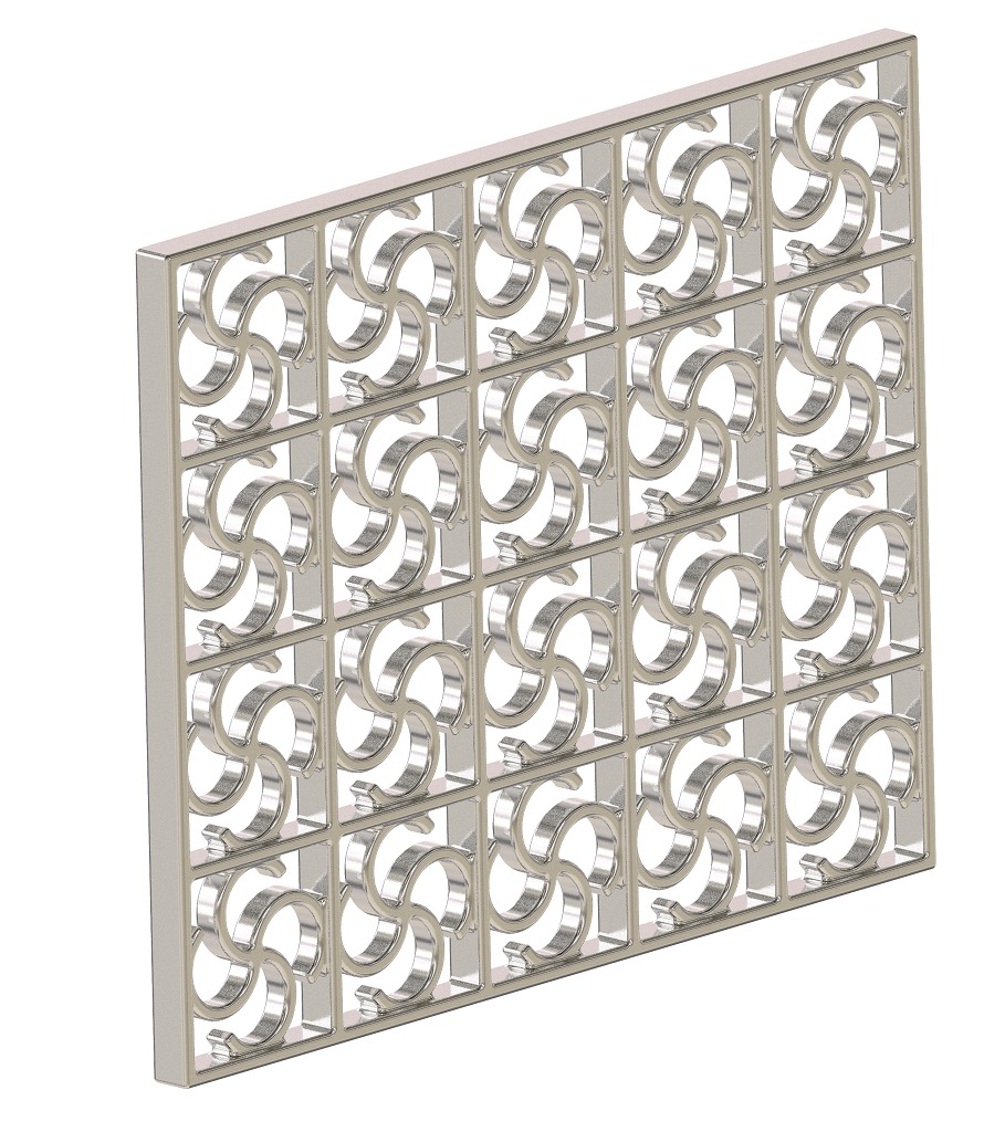 Luxurious Window Grill 3D print model_1