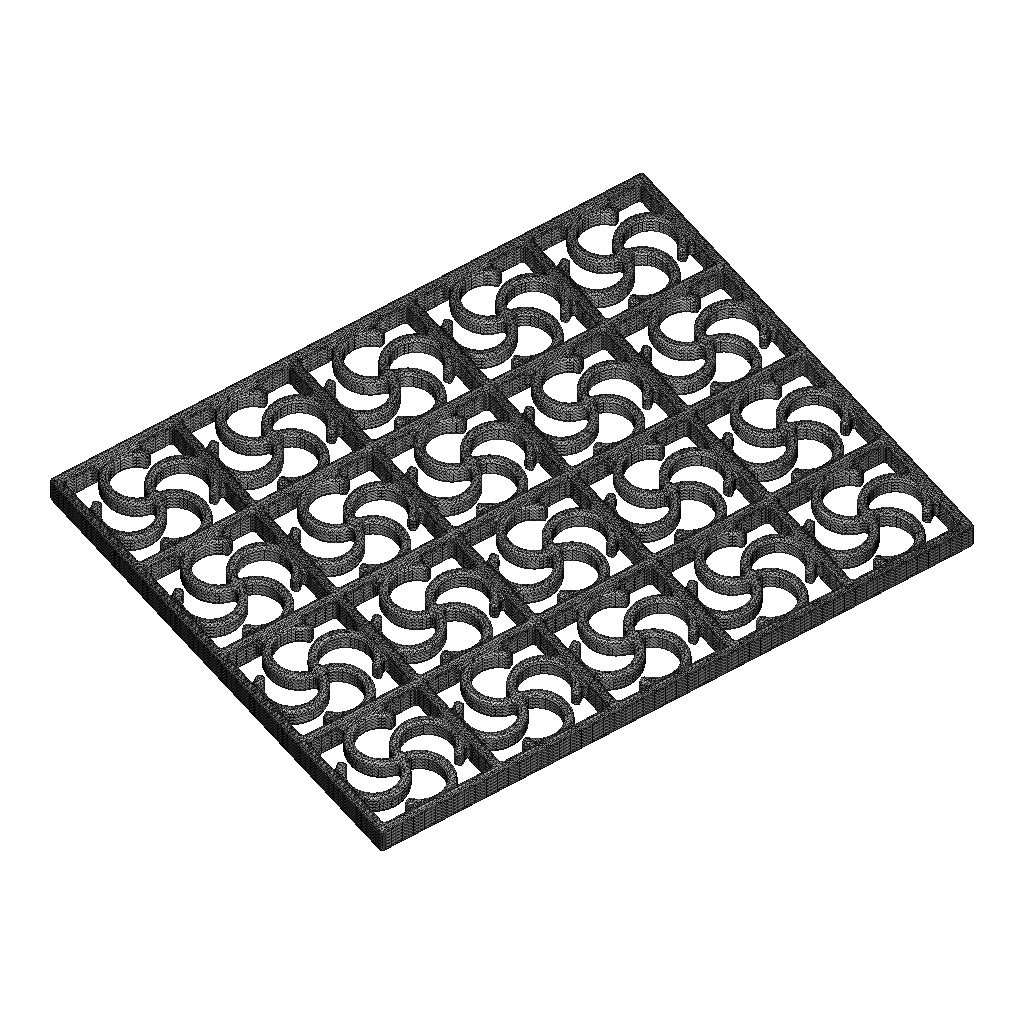 Luxurious Window Grill 3D print model_4