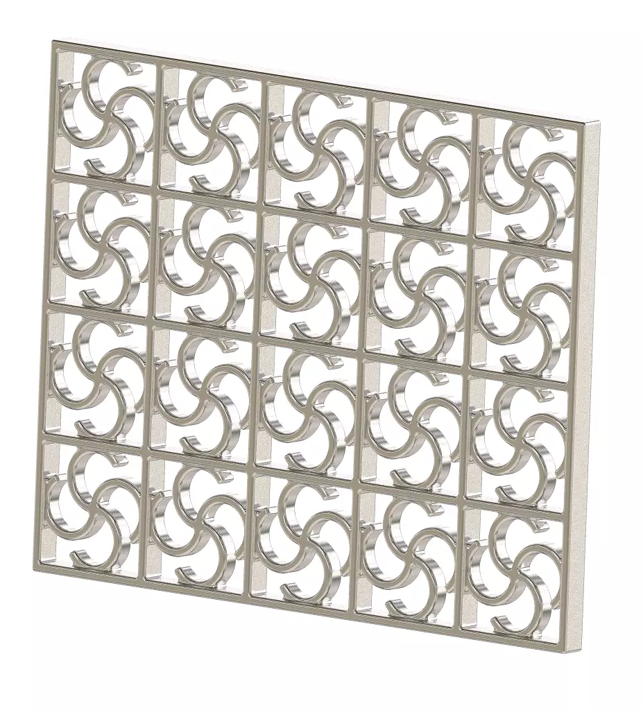 Luxurious Window Grill 3D print model_0
